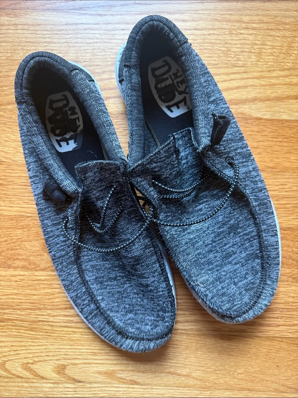 Hey Dude Men's Slip-On Loafers in Charcoal Gray